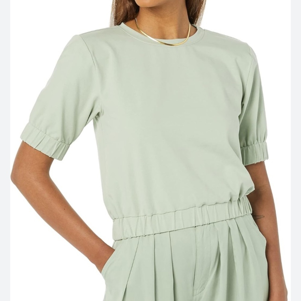 TEREA Women's Charlee Elasticated Sleeve Cropped Top 🆕